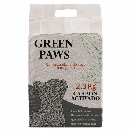 Arena Sanitaria para Gatos Biodegradable con Carbón Activado | Green Paws