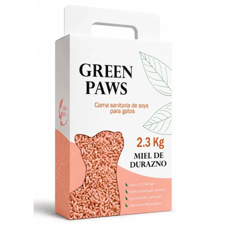Arena Sanitaria para Gatos Biodegradable con Miel de Durazno | Green Paws