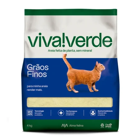 Arena Viva Verde Grano Fino recomendada por Jackson Galaxy