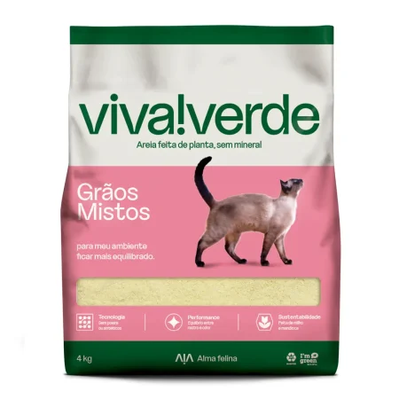 Arena Ecológica Granos Mixtos Viva Verde | Recomendada por Jackson Galaxy