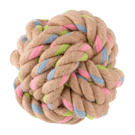 Pelota de cuerda de cáñamo para perros - Juguete dental natural y ecológico Green Pets