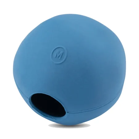 Pelota Azul de caucho natural para perros - Juguete rellenable y resistente Green Pets